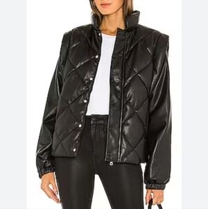 Pistola Callista Long Sleeve Black PufferJacket & Vest Size Small New With Tags